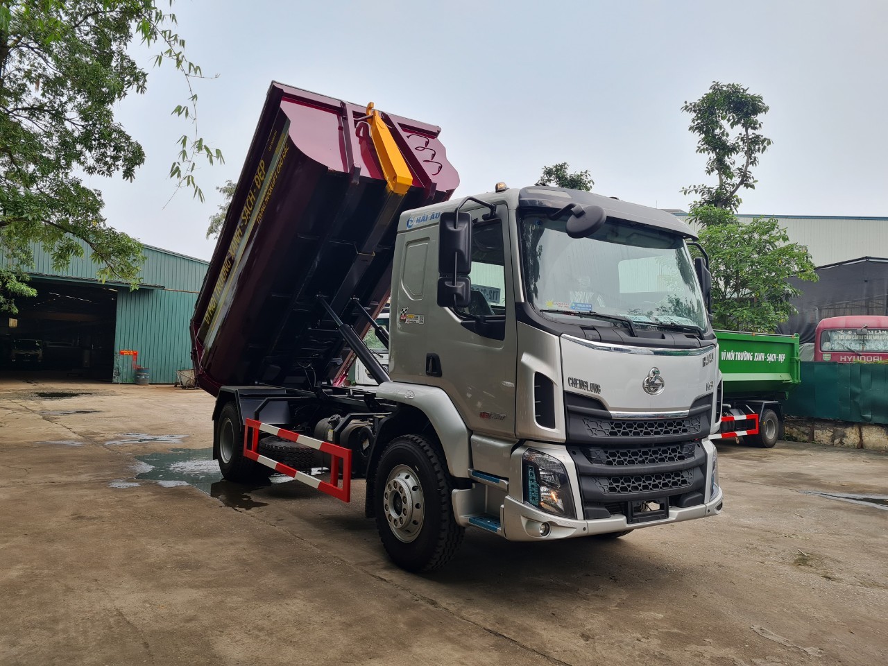 XE Ô TÔ CHỞ RÁC CHENGLONG HẢI ÂU